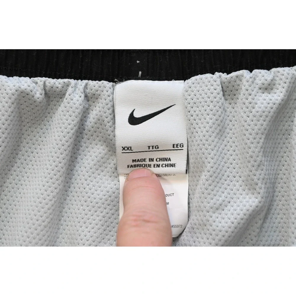 Nike Swim Trunks Mens XXL Grey Green Just Do It Ombre Mesh Lined Excellent